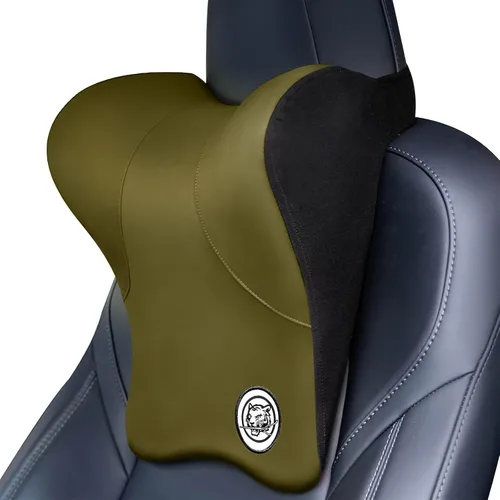 Vista 12 de Almohada para el Cuello del Asiento de Coche para Conducir, Almohada de Reposacabezas de Espuma Viscoelástica Suave con Correa Ajustable y Funda