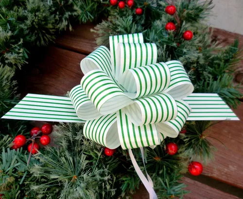 Vista 5 de GiftWrap Etc. Lazos de regalo - 5 pulgadas de ancho, juego de 9, otoño Estampados navideños 1