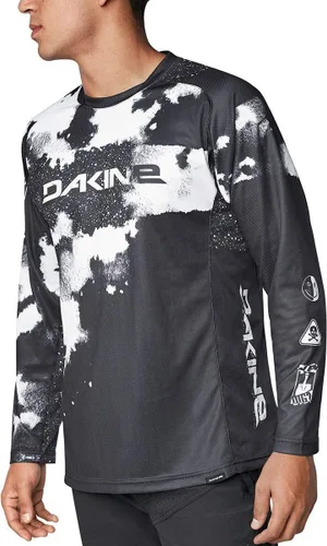 Vista 20 de Dakine Men's Thrillium Long Sleeve Bike Jersey – Breathable MTB Jersey Performance Fabric Equipo Aggy Negro