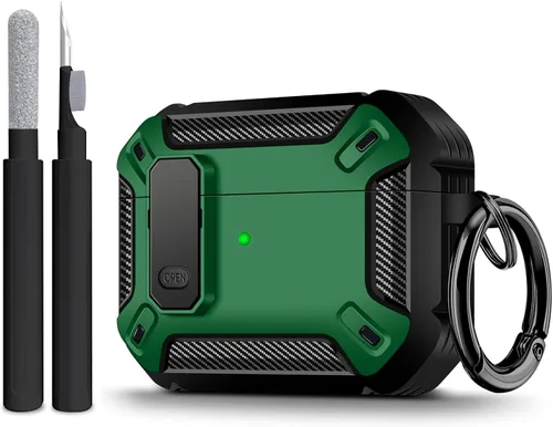 Vista 12 de Maxjoy Funda para AirPods Pro 3 (2025), funda protectora rígida compatible con Airpods Pro de 3ª generación con kit de limpiador de llavero