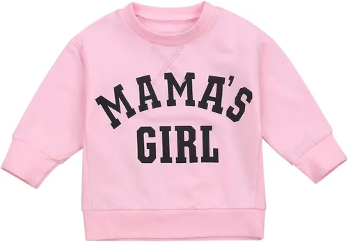 Vista 10 de fhutpw Sudadera de manga larga con estampado de letras para bebés, niños y niñas, ropa de otoño Tías Bestie- Negro