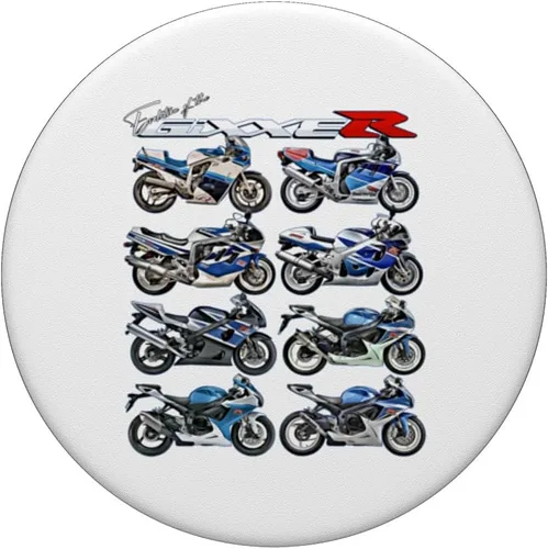 Vista 3 de Gixxer, Evolution, GSXR, Carreras de carretera, motocicleta, motocicleta, PopSockets de bicicleta intercambiables PopGrip
