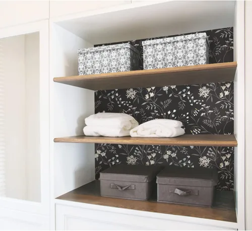 Vista 7 de Roommates RMK12179PLW Black Meadow Mix - Papel tapiz para despegar y pegar
