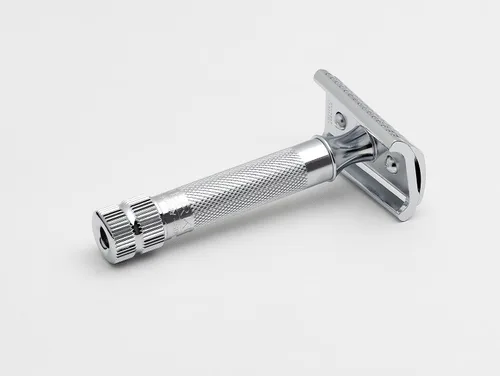 Vista 12 de Rasuradora de seguridad Merkur-razor 37c, cromado con barra inclinada