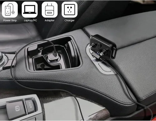 Vista 4 de Cargador de repuesto para collar de ladrido DINJOO, cable de carga magnético para collar de choque de perro, negro