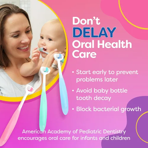 Vista 7 de Trueocity Cepillo de dientes extra suave, cepillos de dientes para niños pequeños 1-2 1-3 2-4, cepillo de dientes de 3 lados de alta eficiencia