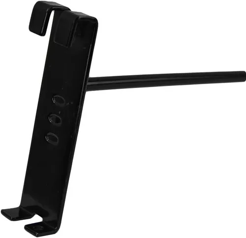 Vista 2 de 20 ganchos de metal de pared de rejilla negra brillante de 8 pulgadas, pantalla para uso con paneles de pared
