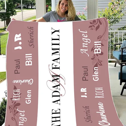 Vista 5 de Manta personalizada para la abuela a mi nieta, regalo para mamá y abuela, regalo de nietos, regalos para abuela, manta personalizada con foto