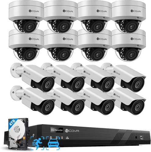 Vista 13 de 4COVR 16 Channel Security Camera System PoE for Business, LYH54A5M1608-1