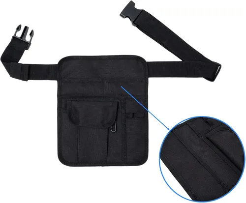 Vista 5 de BVMAG Bolsa de servidor con cintura para restaurante con hebilla de cinturón ajustable para camarera pequeña