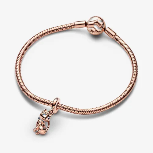 Vista 3 de Bellestory - Collar colgante de plata de ley con cristales de animales de la suerte para mujer pulsera europea