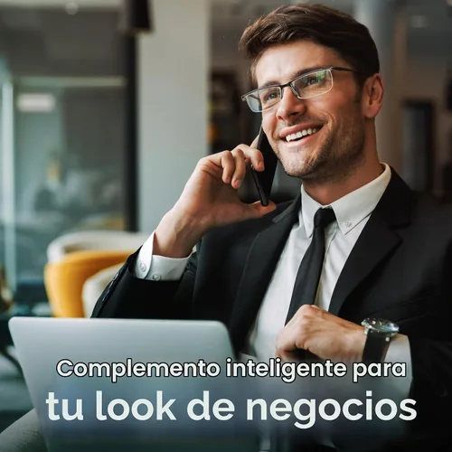 Vista 2 de Gaoye Lentes de lectura de estilo ejecutivo para hombre, lectores duraderos con filtro de luz azul, ajuste cómodo con marcos TR90 2negro