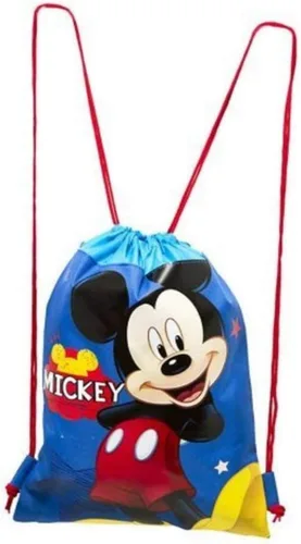 Vista 3 de Mickey and Minnie Mouse - Mochilas con cordón y cordones con monedero desmontable y libros de autógrafos (juego de 6), Rosa Azul, Cordón