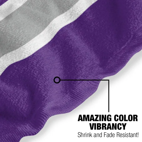 Vista 5 de LOGOVISION Manta Abilene Christian University, 30 x 60 pulgadas, logotipo primario CottonFront/PolyBackBeachTowel