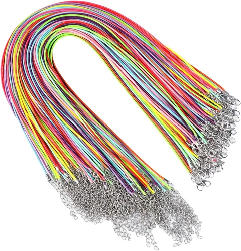 Vista 8 de YGDZ - 100 cadenas enceradas de 0.059 in con cierre a granel para collares y joyas, color negro
