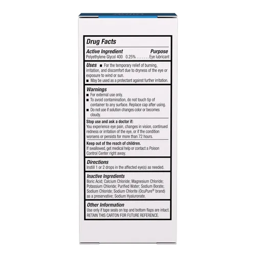 Vista 4 de BLINK GelTears Gotas para Ojos Secos, Hidratante y Calmante para Ojos con Sequedad Moderada a Severa, Instantáneamente Calma, Hidrata y Proporciona