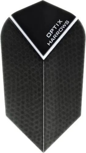 Vista 4 de Optix 3 juegos de dardos delgados Harrows más 1 juego de protectores de vuelo de dardos de aluminio Negro