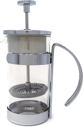 Vista 4 de Norpro 5581 Prensa de café/té de vidrio/cromo, 2 tazas