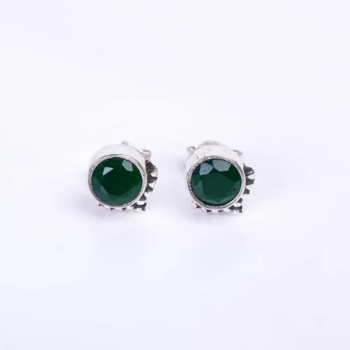 Vista 38 de Round Gemstone Stud Design 2