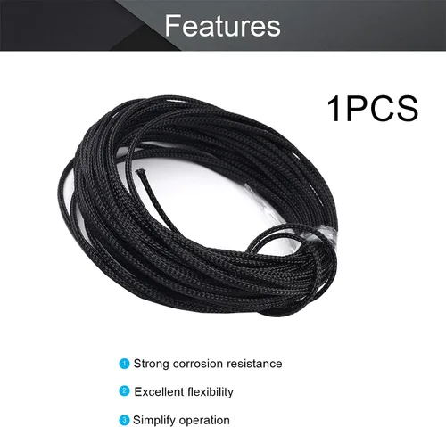 Vista 3 de Othmro Funda de cable trenzado expandible PET de 32.8 pies, protector de cable flexible de 2/25 pulgadas, funda de organización de cables