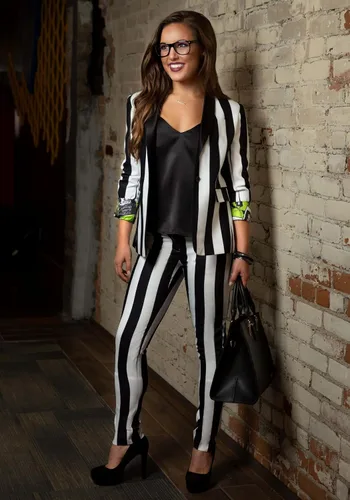 Vista 2 de Fun Costumes Beetlejuice Women's Suit Pants
