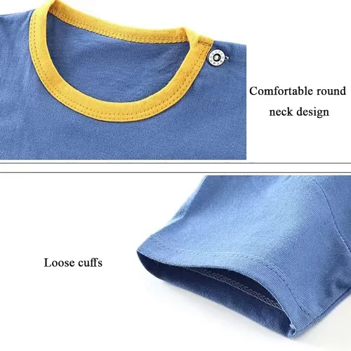 Vista 5 de Ropa de bebé niño para niños de 2t 3t Boys Cute Verano manga corta camiseta tops pantalones cortos conjuntos de ropa para bebé niño