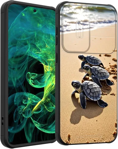 Vista 95 de Funda para Galaxy A16 5G con cubierta para cámara deslizante, resistente de doble capa, híbrida, a prueba de golpes, funda protectora resistente