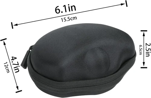 Vista 7 de co2CREA - Carcasa rígida para ratón Logitech MX Ergo S/MX Ergo Trackball, color negro Comfortable Hand Strap, Easy Carrying, Portable Storage