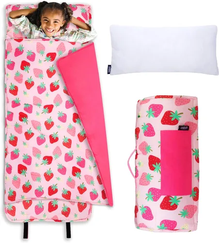 Vista 13 de Wildkin Alfombrilla para Siesta Infantil Original – Cómoda Alfombrilla para Dormir con Almohada, Ideal para Escuela y Viajes