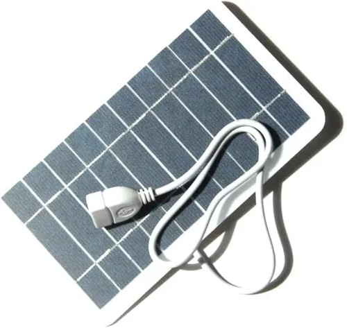 Vista 3 de 5V de alta potencia USB panel solar al aire libre impermeable senderismo camping células portátiles batería cargador solar para teléfono móvil