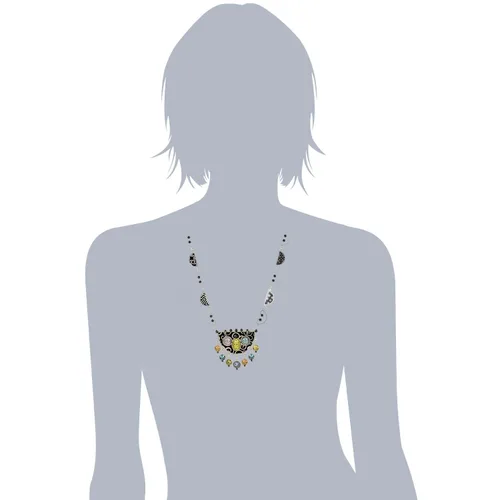 Vista 2 de Artazia Black N White collares con acentos n2711Pastel
