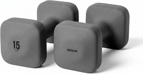 Vista 30 de WeGym Square Dumbbells for Home Gym, Hand Weights for Strength Training