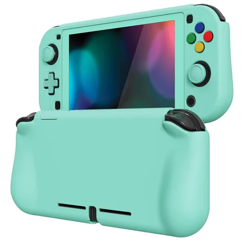 Vista 121 de PlayVital ZealProtect Protective Case for Nintendo Switch Lite, Ergomomic Grip Hard Cover - Durable Shock-absorbent Shock-Absorption Anti-Scratch