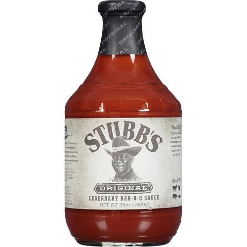 Vista 26 de Salsa de barbacoa Stubb’s, Original, Sin OMG, Sin gluten, Certificada Kosher, Sin jarabe de maíz de alta fructosa, Sabor original picante, Salsa