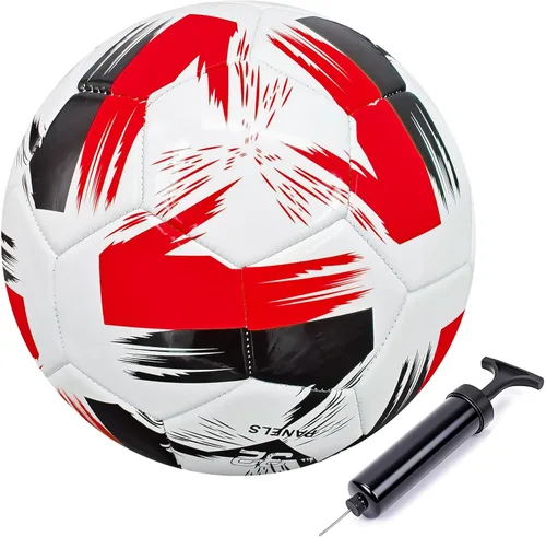 Vista 11 de Balón de fútbol tamaño 3 4 5 cuero suave anti explosión práctica entrenamiento niños niñas adultos con aguja de bomba