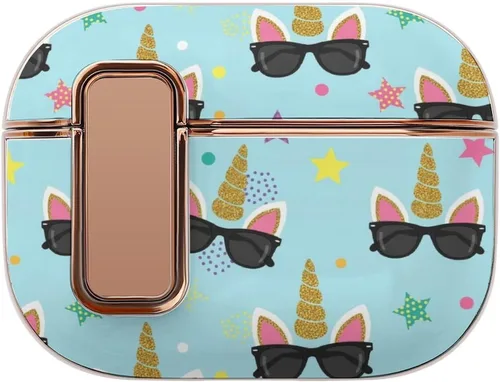 Vista 21 de Funda para auriculares compatible con Airpods Pro 2, funda de plástico, con bloqueo, protección a prueba de golpes
