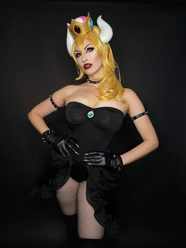 Vista 4 de DAZCOS Disfraz de bowsette para mujer color negro
