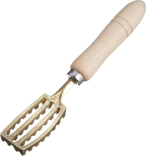 Vista 2 de Raspador con forma de L de latón para pescado