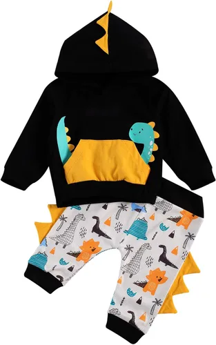 Vista 8 de Conjunto de 2 piezas para bebé, niña, niño, manga larga, arcoíris, con pantalones de leopardo, ropa de invierno y primavera