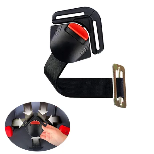 Vista 7 de Arnés universal de 5 puntos para el pecho del asiento del bebé con hebilla de bloqueo, correas ajustables de repuesto para silla alta de bebé
