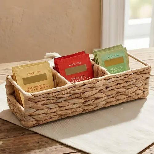 Vista 9 de Trovea Organizador y almacenamiento de bolsitas de té de mimbre