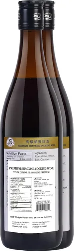 Vista 2 de 52USA Premium Shaoxing Vino para Cocinar 640ml (Paquete de 2), Vino de Cocina Chino Asiático, Vinos de Arroz Shao Hsing, Vino de Arroz Shaoxing