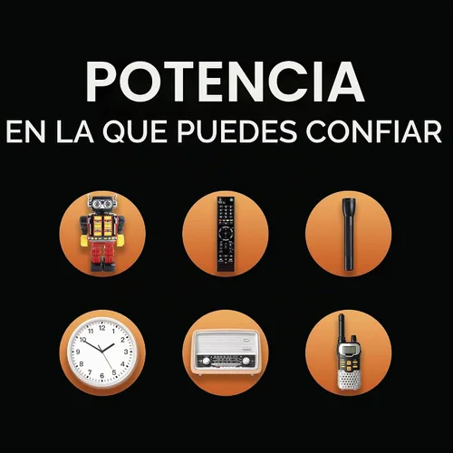 Vista 6 de DURACELL Coppertop D Baterías D con potencia de larga duración, batería alcalina multiusos para dispositivos domésticos y de oficina, 10