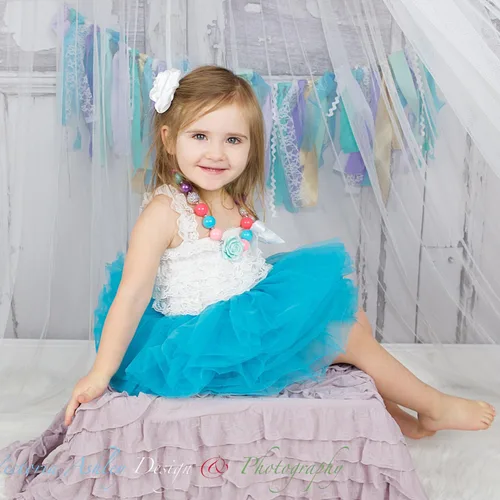 Vista 3 de Little Girls - Falda de tutú de ballet, corta, de 10 capas (4 meses - 3T)