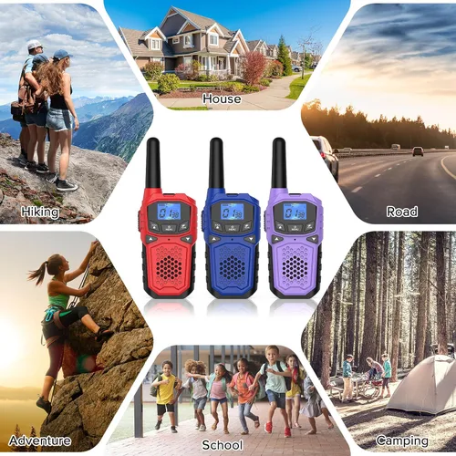 Vista 6 de Walkie Talkies para adultos, radio bidireccional de largo alcance WokTok para camping, senderismo, accesorios de senderismo, equipo de campamento