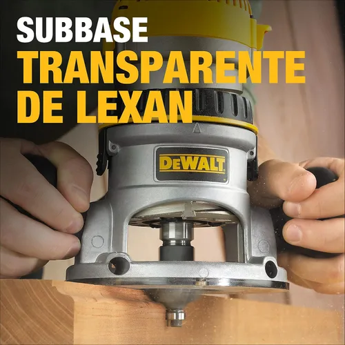 Vista 4 de Rebajadora de base fija de 1 3/4 DEWALT DW616