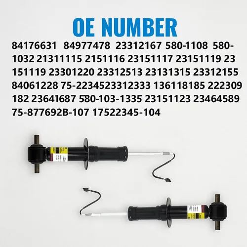 Vista 3 de 84176631 84977478 2 piezas APZL amortiguador delantero con magnético compatible con Cadillac Escalade Tahoe Suburban Silverado GMC Sierra 1500 Yukon