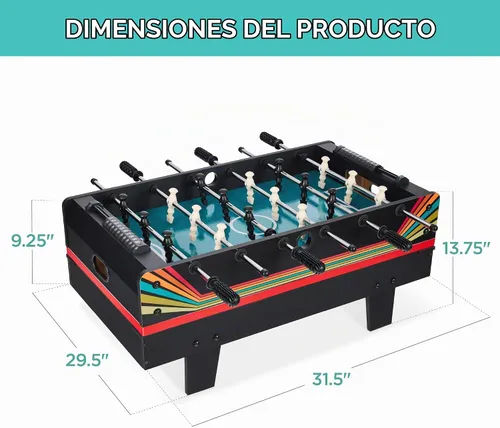 Vista 7 de Best Choice Products 4-in-1 Multi Game Table, Childrens Combination Arcade Set w/Pool Billiards, Air Hockey, Foosball and Table Tennis