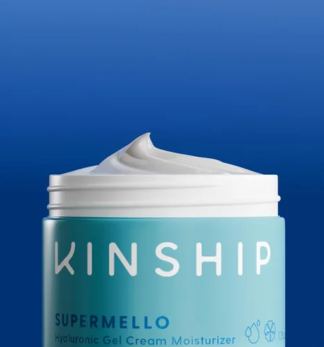 Vista 6 de Kinship Supermello - Crema hidratante de gel hialurónico, loción facial de ácido hialurónico, ligera e hidratante, regordeta, suave y calma, nutre