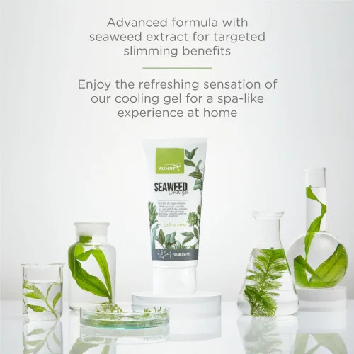 Vista 4 de FULL OF NATURE FUNAT Gel frío adelgazante de algas marinas - Gel reafirmante y reductor de grasa con sensación de enfriamiento 2.47 oz 2.5oz